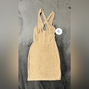 Princess Polly Steph Mini Dress Beige